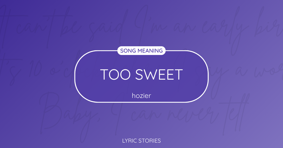 “Too Sweet” Lyrics Meaning (Hozier)