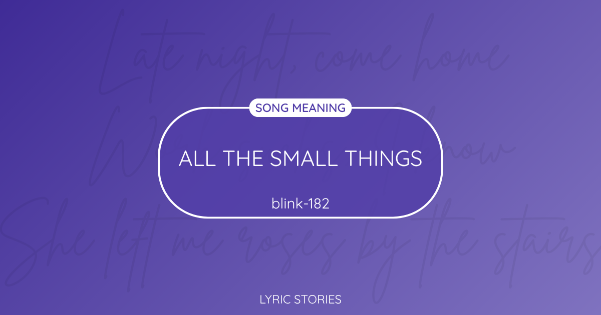 “All the Small Things” Lyrics Meaning (Blink-182)