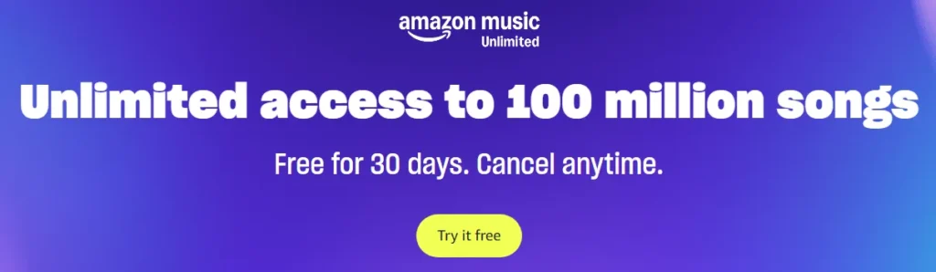 Amazon Music Unlimited Ad
