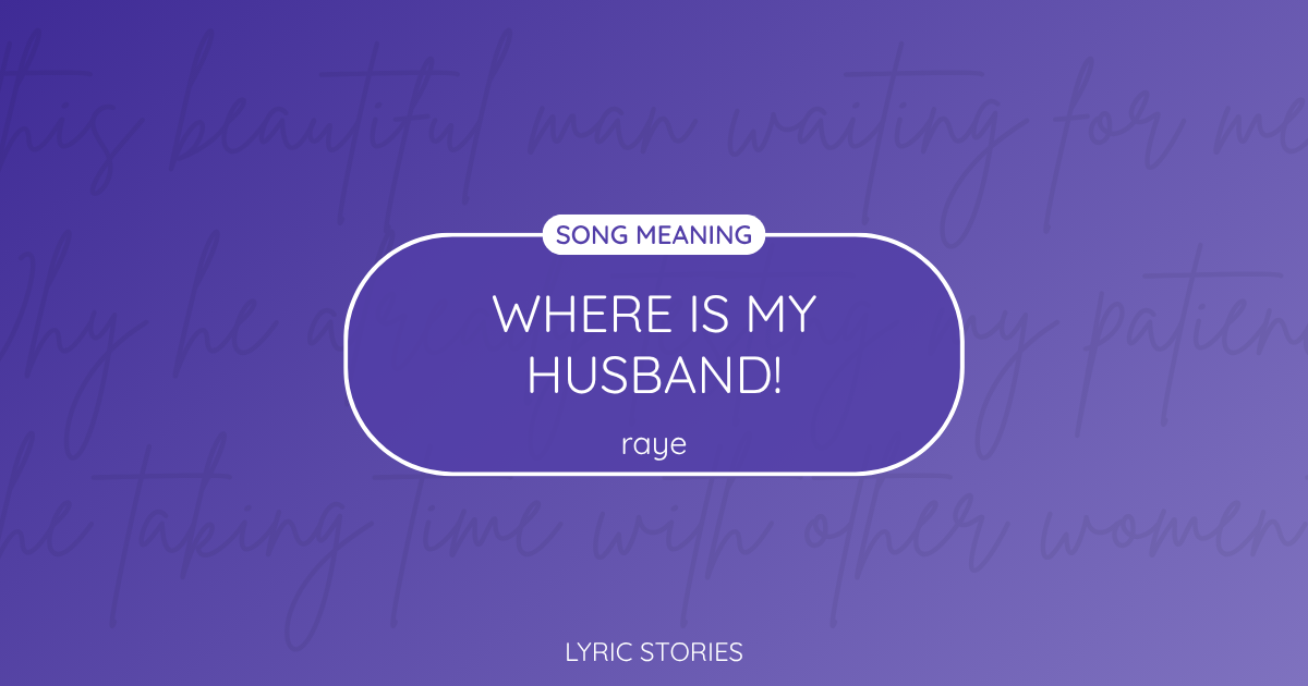 Where Is My Husband Song Meaning - Lyrics Explained